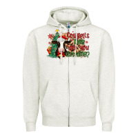 Oatmeal Heather cowbells ring are you listening Zipper Hoodie - MaliasSmallBusiness