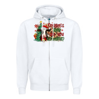 White cowbells ring are you listening Zipper Hoodie - MaliasSmallBusiness