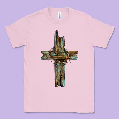 Cross With Thorn Classic Tee Designed By Barkaloodesign