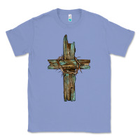 Colony Blue cross with thorn Classic Tee - BarkalooDesign