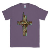 Lavender cross with thorn Classic Tee - BarkalooDesign
