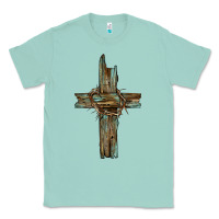Seafoam cross with thorn Classic Tee - BarkalooDesign