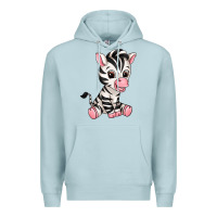 Blue Mist zebra Premium Hoodie - texasbilliewilder