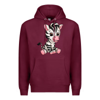 Burgundy zebra Premium Hoodie - texasbilliewilder