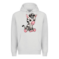 Dove Grey zebra Premium Hoodie - texasbilliewilder