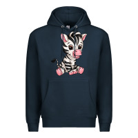 Navy zebra Premium Hoodie - texasbilliewilder