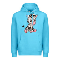 Ocean Blue zebra Premium Hoodie - texasbilliewilder