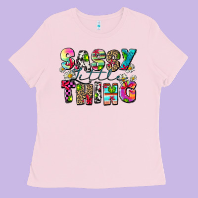 Sassy Little Thing Ladies Tee Designed By Zillion Design Studio