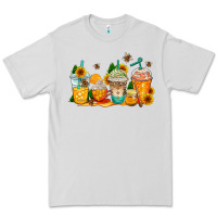 Dove Grey bumble bee coffee cups Premium Tee - AdoDesignShop