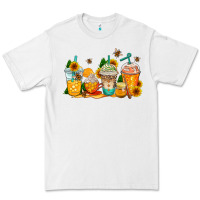 White bumble bee coffee cups Premium Tee - AdoDesignShop
