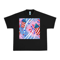 Black patriotic fireworks Urban Heavy Tee - BundleAndBundleShop