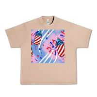 Burro patriotic fireworks Urban Heavy Tee - BundleAndBundleShop