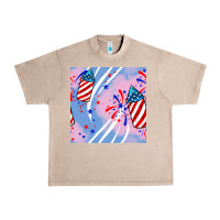 French Oak patriotic fireworks Urban Heavy Tee - BundleAndBundleShop