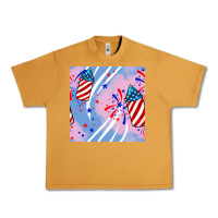 Peanut Butter patriotic fireworks Urban Heavy Tee - BundleAndBundleShop
