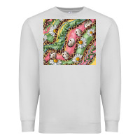 Dove Grey Easter Quail Egg And Daisy Premium Sweatshirt - RanaPortraitStore
