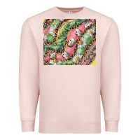 Pale Pink Easter Quail Egg And Daisy Premium Sweatshirt - RanaPortraitStore
