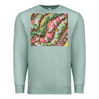 Seafoam Easter Quail Egg And Daisy Premium Sweatshirt - RanaPortraitStore
