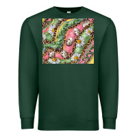 Sports Green Easter Quail Egg And Daisy Premium Sweatshirt - RanaPortraitStore