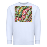 White Easter Quail Egg And Daisy Premium Sweatshirt - RanaPortraitStore
