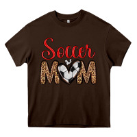 Chocolate Brown soccer mom Heavy Core Tee - Zillion Design Studio