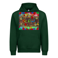 Forest Green Be kind Urban Hoodie - CowGirlArtShop