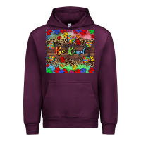 Mauve Wine Be kind Urban Hoodie - CowGirlArtShop