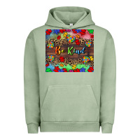 Pigment Oil Green Be kind Urban Hoodie - CowGirlArtShop