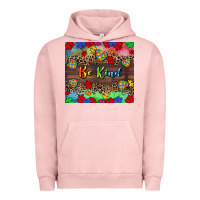 Pigment Salmon Be kind Urban Hoodie - CowGirlArtShop