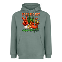 Sage stay merry and bright peace hand Heavyweight Hoodie - Jasminsmagicworld