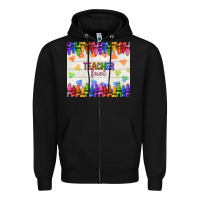 Black teacher fuel Zipper Hoodie - NancyCooperArtShop