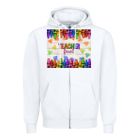White teacher fuel Zipper Hoodie - NancyCooperArtShop