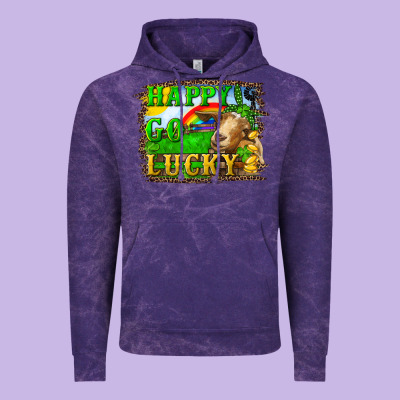 Happy Go Lucky Goat Vintage Hoodie Designed By Ranaportraitstore
