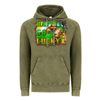 Vintage Olive happy go lucky goat Vintage Hoodie - RanaPortraitStore