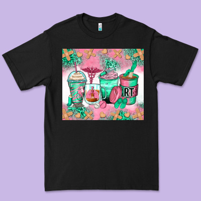 Respiratory Therapist Coffee Cups Premium Tee Designed By Zillion Design Studio