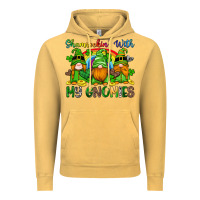Vintage Mustard shamrockin with my gnomies Vintage Hoodie - Artiststas