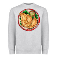 Heather Grey empanada Heavyweight Sweatshirt - AdoDesignShop
