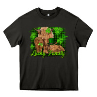 Asphalt st patrick's day lucky cow family Heavy Core Tee - RanaPortraitStore