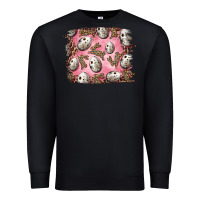 Black Easter Quail Eggs And Leopard Bunny Premium Sweatshirt - RanaPortraitStore