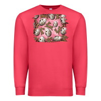 Cardinal Easter Quail Eggs And Leopard Bunny Premium Sweatshirt - RanaPortraitStore