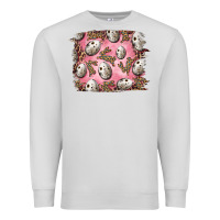 Dove Grey Easter Quail Eggs And Leopard Bunny Premium Sweatshirt - RanaPortraitStore