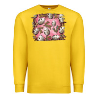 Lemon Easter Quail Eggs And Leopard Bunny Premium Sweatshirt - RanaPortraitStore