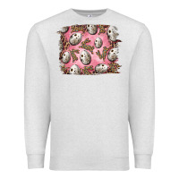 Oatmeal Heather Easter Quail Eggs And Leopard Bunny Premium Sweatshirt - RanaPortraitStore