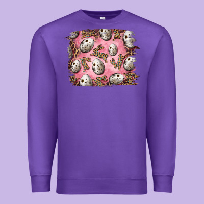 Easter Quail Eggs And Leopard Bunny Premium Sweatshirt Designed By Ranaportraitstore