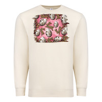 Sandshell Easter Quail Eggs And Leopard Bunny Premium Sweatshirt - RanaPortraitStore