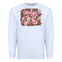 White Easter Quail Eggs And Leopard Bunny Premium Sweatshirt - RanaPortraitStore