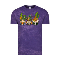 Cloud Purple western gnomes with cactus Vintage Tee - AdoDesignShop