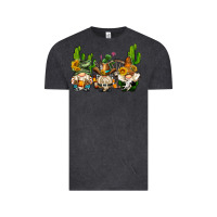 Vintage Black western gnomes with cactus Vintage Tee - AdoDesignShop