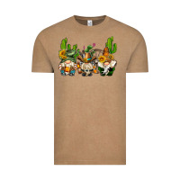 Vintage Coffee western gnomes with cactus Vintage Tee - AdoDesignShop