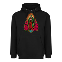 Black our lady of guadalupe Heavyweight Hoodie - Jasminsmagicworld