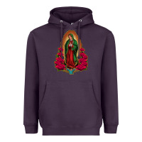 Plum our lady of guadalupe Heavyweight Hoodie - Jasminsmagicworld